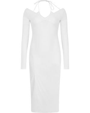 LES FILLES D'EVA Midi Dress With Long Sleeves - Purple