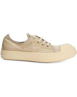 Rick Owens Low-Top Canvas Sneakers - White