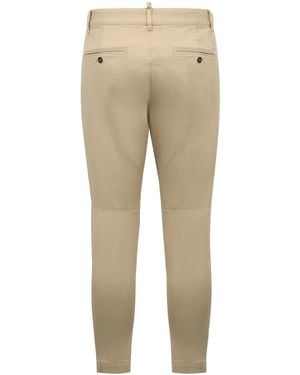 DSquared² Refined Chino Stretch Trousers - Natural
