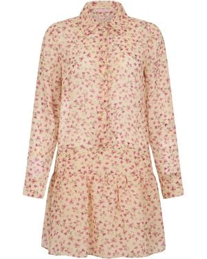 Kristina Ti Mini Chemisier Dress - Natural