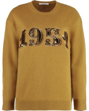 Max Mara Plata Wool And Cashmere Jumper - Green