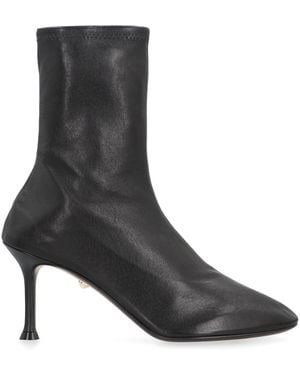 ALEVI Etienne Leather Ankle Boots - Black