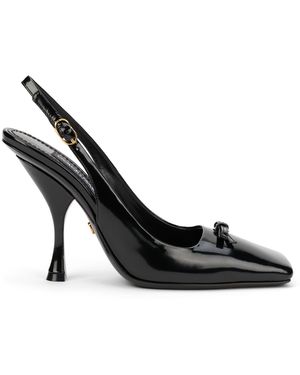 Dolce & Gabbana Varnished Slingback - Black