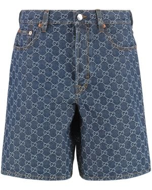 Gucci Shorts in denim - Blu