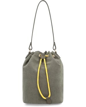 Miu Miu Pouch in gabardine - Metallizzato