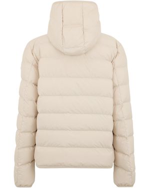 Moncler Montbrocq Quilted Jacket With Hood - Natural