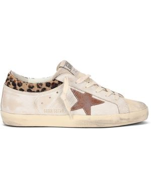 Golden Goose Trainer Super-Star With Pony Hair Finishes - Multicolour