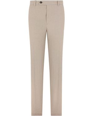Slowear Slim Cotton Trousers - Natural