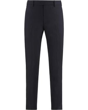 PT01 Dieci Stretch Wool Trousers - Blue