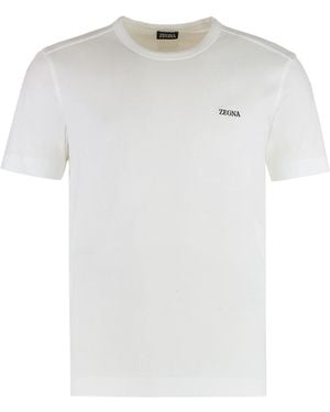 ZEGNA Crew Neck T-Shirt - White