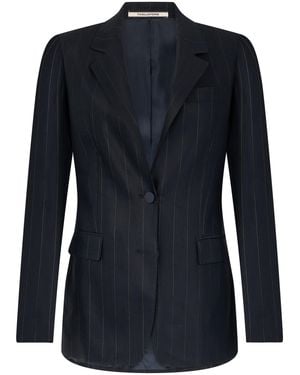0205 Tagliatore Checked Blazer Paris - Black
