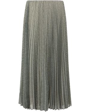 Vince Long Pleated Skirt - Grey