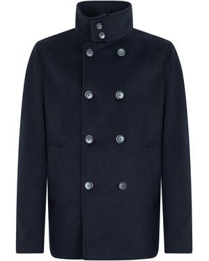Herno Jacket With Double-Breasted Closure - Blue