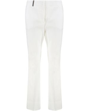 Peserico Cotton Pants - White