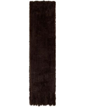 Pinko Furry Scarf - Black