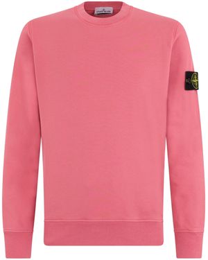 Stone Island Felpa con logo distintivo - Rosa