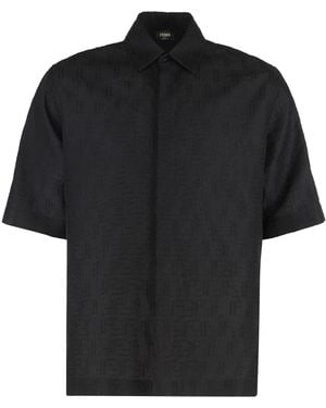 Fendi Linen Shirt - Black
