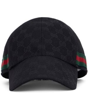 Gucci Berretto in tela di cotone GG - Blu