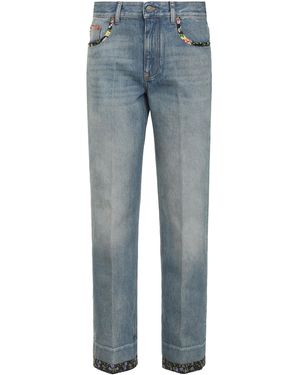 Valentino Garavani High-Rise Flared Jeans - Blue