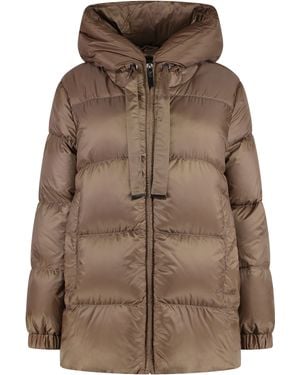 Max Mara Seia Hooded Down Jacket - Brown
