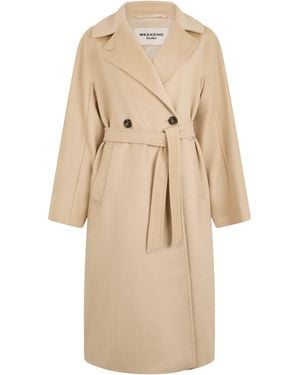 Weekend by Maxmara Wool Coat Resina Virgin - Natural