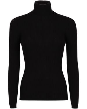 Fusalp Ancelle Long Sleeve Knit Turtleneck - Black