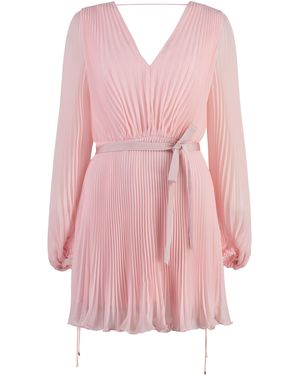Max Mara Visita Chiffon Dress - Pink