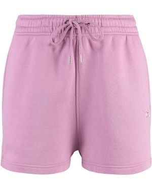 Maison Kitsuné Cotton Shorts - Pink