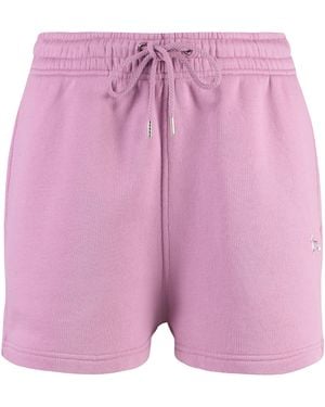 Maison Kitsuné Cotton Shorts - Pink
