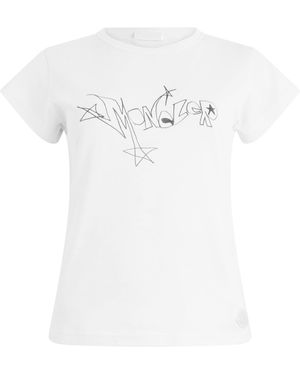 Moncler T-shirt con logo - Bianco