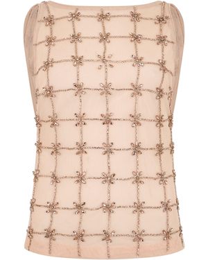 Pinko Top Without Sleeves - Natural