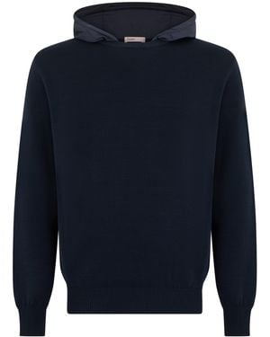 Herno Hooded Sweater - Blue