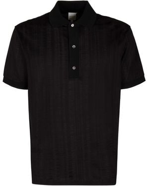 Paul Smith Solid Shirt Collar Polo - Black