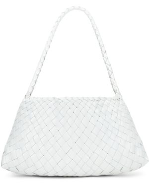 Dragon Diffusion Woven Shoulder Bag - White