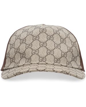 Gucci Cappello da baseball stampa GG Supreme - Grigio