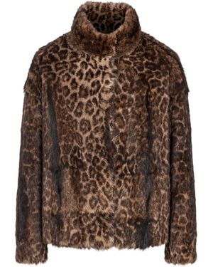 Salvatore Santoro Synthetic Fur Jacket - Brown