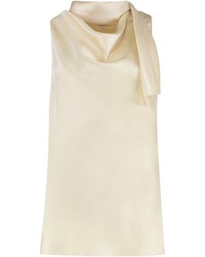 Vince Top in raso con sciarpa - Neutro