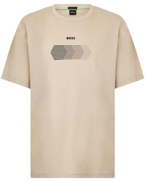 BOSS Cotton T-Shirt - Natural