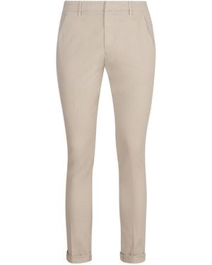 Dondup Gaubert Stretch Cotton Chino Trousers - Natural