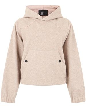 Moncler Hooded Sweatshirt - Natural