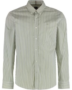 BOSS Slim Fit Cotton Oxford Shirt - Green