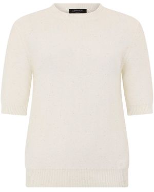Fabiana Filippi Jumper Made Of Blended Cotton, Linen, And Polyester - White
