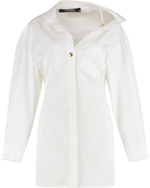Jacquemus Le Mini Robe Shirtdress - White