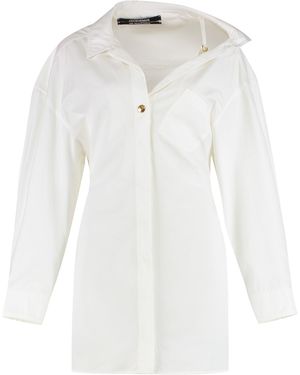 Jacquemus Abito chemisier Le Mini Robe - Bianco