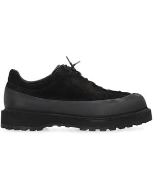 Stone Island Suede Low-Top Sneakers - Black