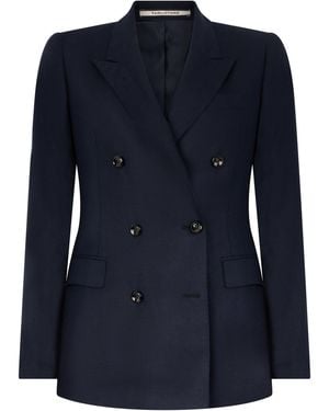 0205 Tagliatore Paris Blazer Double-Breasted - Blue