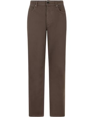 Stone Island Straight Leg Trousers - Brown