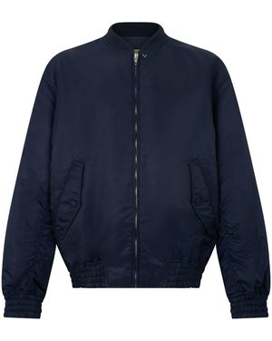 Valentino Garavani Bomber in tessuto tecnico - Blu