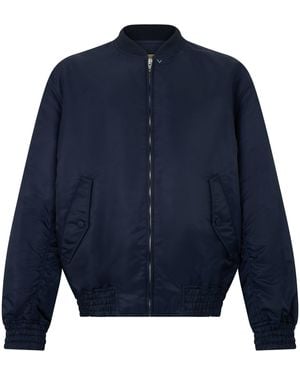 Valentino Garavani Technical Fabric Bomber - Blue