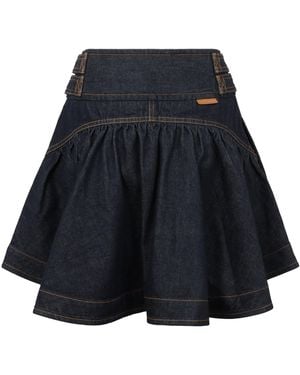 Zimmermann Cargo Miniskirt - Blue